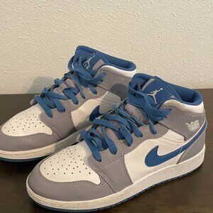 Air Jordan 1 Hightop Youth 6Y Blue/White Shoes